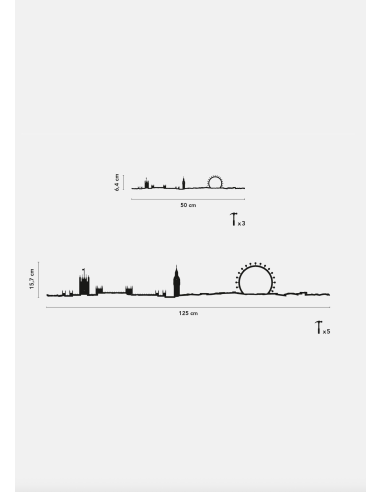 THE LINE DORÉ LA SILHOUETTE DES VILLES
