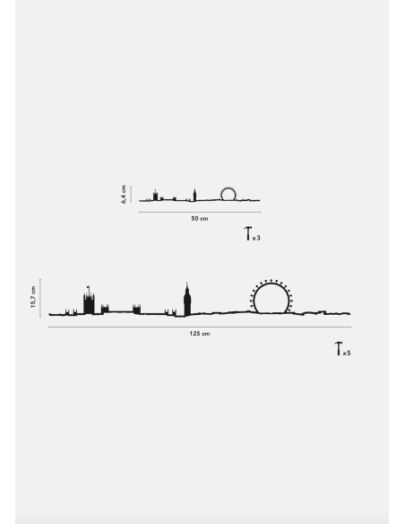 THE LINE DORÉ LA SILHOUETTE DES VILLES