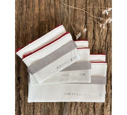  DOUBLE TROUSSE CUIR BLANC ABSOLUMENT - BANDIT MANCHOT