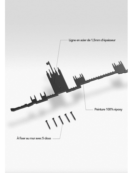 THE LINE XL 1,25 M - LA SILHOUETTE DES VILLES