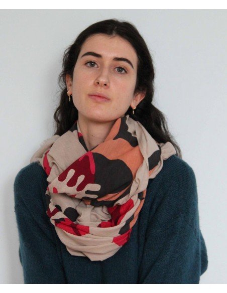 FOULARD OU PAREO 100X180 CM - LES BELLES VAGABONDES 