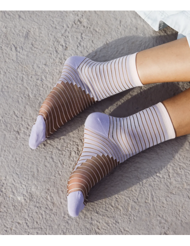 CHAUSSETTES SHIBUYA MAUVE - ATELIER ST EUSTACHE