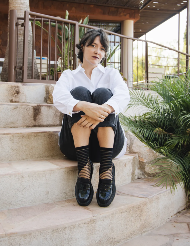 CHAUSSETTES SHIBUYA BLACK - ATELIER ST EUSTACHE