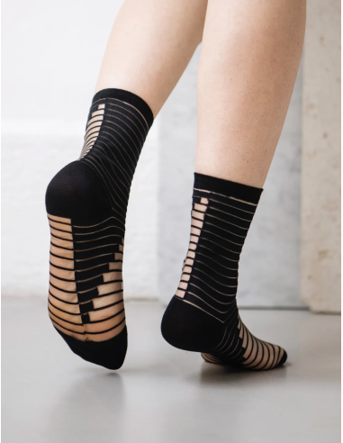 CHAUSSETTES SHIBUYA BLACK - ATELIER ST EUSTACHE