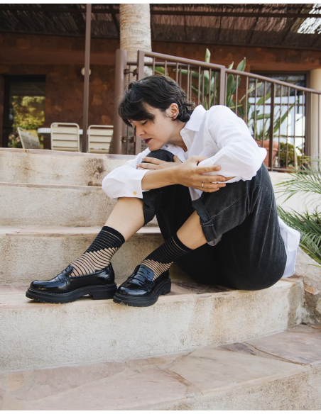 CHAUSSETTES SHIBUYA BLACK - ATELIER ST EUSTACHE