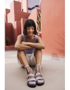 CHAUSSETTES LONDON EYE LILAS - ST EUSTACHE 2