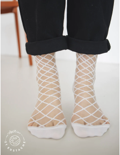 CHAUSSETTES BROOKLYN BRIDGE WHITE - ATELIER ST EUSTACHE