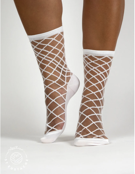 CHAUSSETTES BROOKLYN BRIDGE WHITE - ATELIER ST EUSTACHE