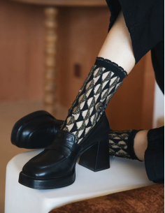 CHAUSSETTES ARLECCHINO DORÉE - ATELIER ST EUSTACHE