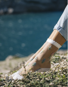 CHAUSSETTE FLEURS DES CHAMPS - ATELIER ST EUSTACHE