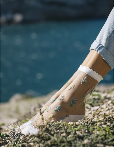 CHAUSSETTE FLEURS DES CHAMPS - ATELIER ST EUSTACHE