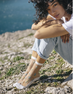 CHAUSSETTE FLEURS DES CHAMPS - ATELIER ST EUSTACHE 2