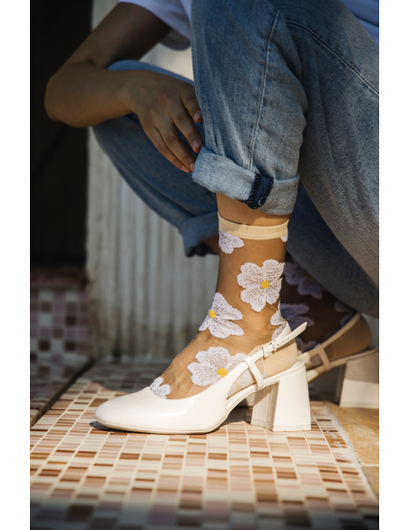 CHAUSSETTES MURANO CREME - ST EUSTACHE