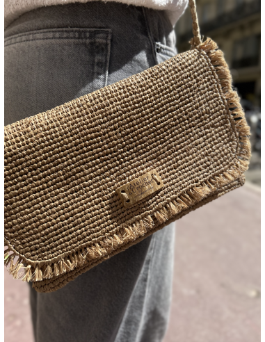 SAC EN RAPHIA FRANGE FESTISOA - LE VOYAGE EN PANIER