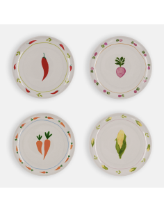 LOT DE 4 ASSIETTES LEGUMES - AND NOOK 2