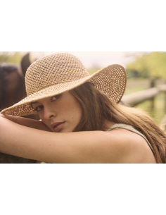 CHAPEAU EN RAPHIA PASSOA - LE VOYAGE EN PANIER  2