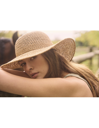 CHAPEAU EN RAPHIA PASSOA - LE VOYAGE EN PANIER 