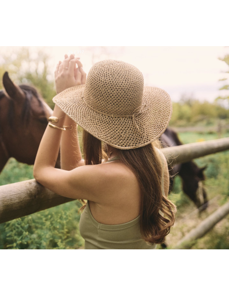 CHAPEAU EN RAPHIA PASSOA - LE VOYAGE EN PANIER 