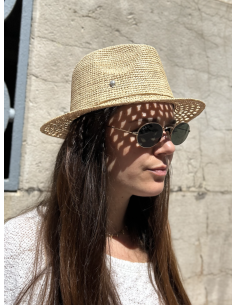 CHAPEAU EN RAPHIA BORNANOA  - LE VOYAGE EN PANIER 