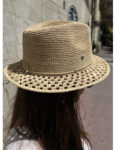 CHAPEAU EN RAPHIA BORNANOA  - LE VOYAGE EN PANIER 