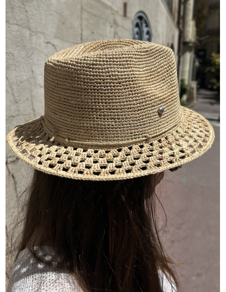 CHAPEAU EN RAPHIA BORNANOA  - LE VOYAGE EN PANIER 