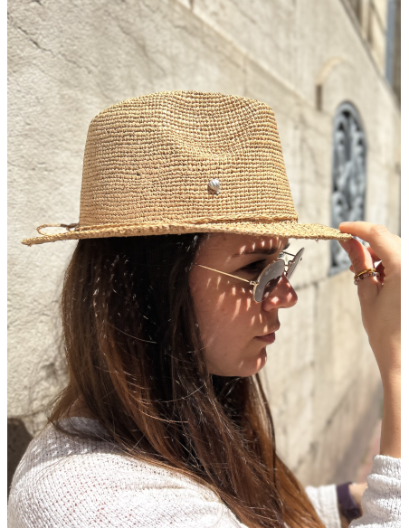 CHAPEAU EN RAPHIA BORNANOA  - LE VOYAGE EN PANIER 