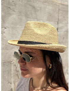 CHAPEAU EN RAPHIA TRILBOA - LE VOYAGE EN PANIER 