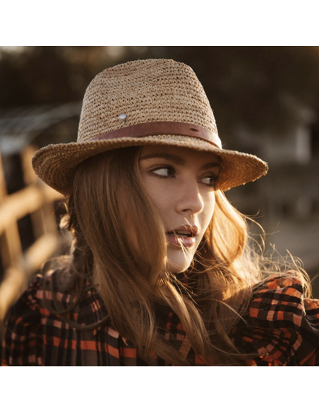 CHAPEAU EN RAPHIA SALINO - LE VOYAGE EN PANIER 