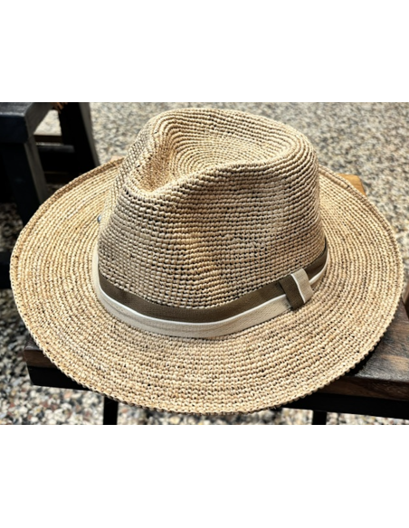 CHAPEAU EN RAPHIA DADOA - LE VOYAGE EN PANIER 