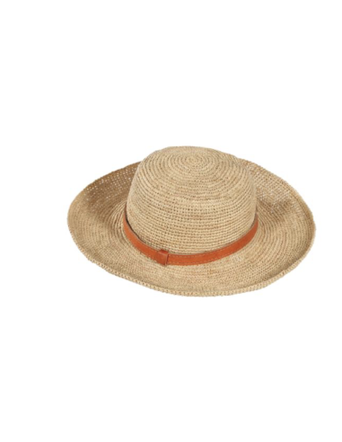 CHAPEAU BORD LONG EN RAPHIA - LE VOYAGE EN PANIER 