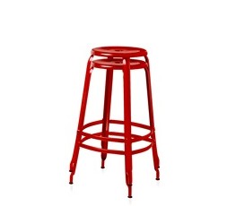 TABOURET NICOLLE METAL H75