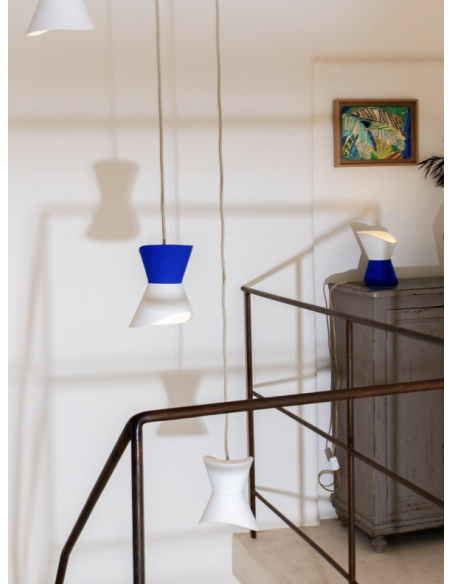 LAMPE CÉRAMIQUE À SUSPENDRE VERSO - MONOCHROMIC