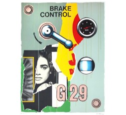 LITHOGRAPHIE PETER KLASEN "Brake control"