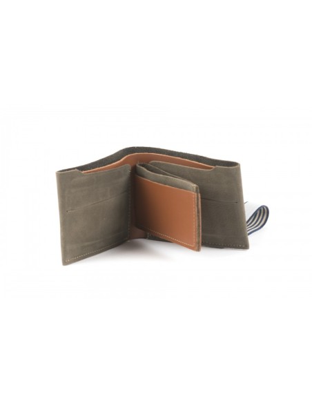 PORTEFEUILLE EN CUIR HOMME AVEC POCHE CENTRALE - BANDIT MANCHOT
