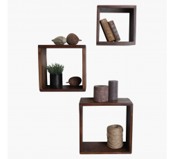 ETAGERE CUBE EN BOIS RECYCLE - RAW MATERIALS 