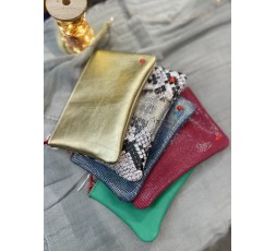 TROUSSE ZIPPEE M EN CUIR POINT ROUGE - BANDIT MANCHOT 