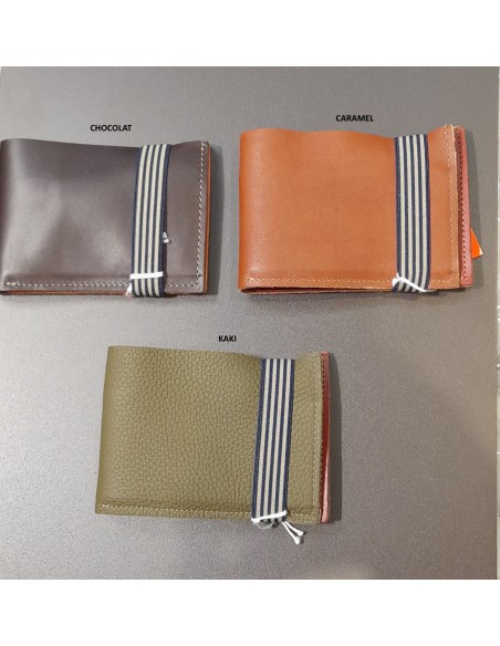 PORTEFEUILLE EN CUIR HOMME AVEC POCHE  ZIPPEE - BANDIT MANCHOT 