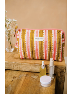 TROUSSE DE BEAUTE CAMI KAKI - BINDI ATELIER
