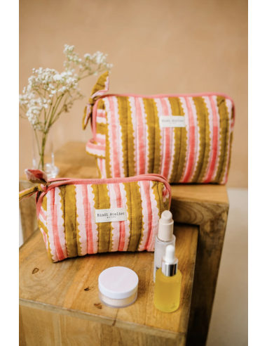 TROUSSE DE BEAUTE CAMI KAKI - BINDI ATELIER