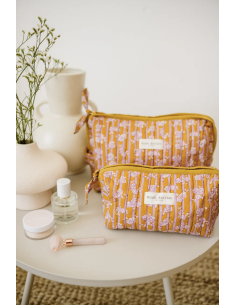TROUSSE DE BEAUTE MONA KAKI - BINDI ATELIER