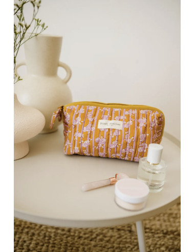 TROUSSE DE BEAUTE MONA KAKI - BINDI ATELIER