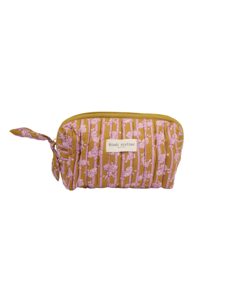 TROUSSE DE BEAUTE MONA KAKI - BINDI ATELIER