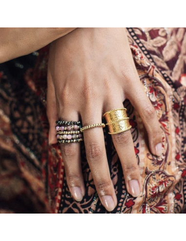 BAGUE CELESTE LAITON - KHARMARI