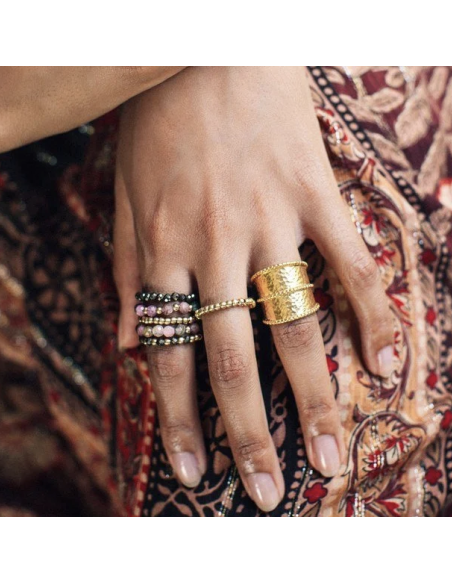 BAGUE CELESTE LAITON - KHARMARI