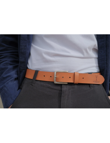 CEINTURE LARGE CUIR VERITABLE - VERTICAL L'ACCESSOIRE