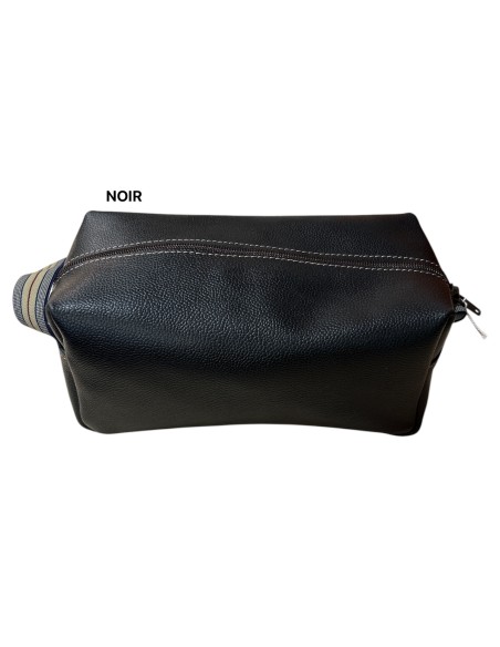 GRANDE TROUSSE DE TOILETTE EN CUIR POUR HOMME - BANDIT MANCHOT