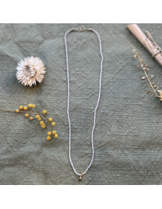 COLLIER EN PERLES DE ZIRCON - LES FILLES DE COEUR 2