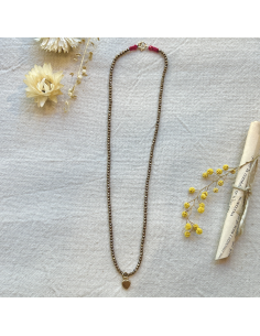 COLLIER PIERRES SUR FIL - LES FILLES DE COEUR  2
