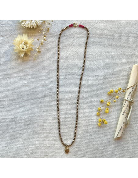 COLLIER PIERRES SUR FIL - LES FILLES DE COEUR 