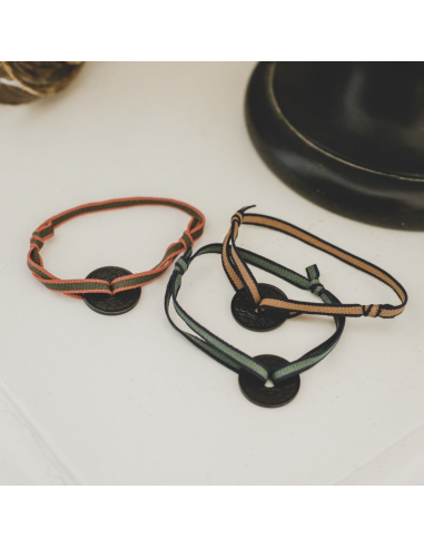 BRACELET BASTILLE CHARBON MONTAIGNE - LE SOU FRANÇAIS